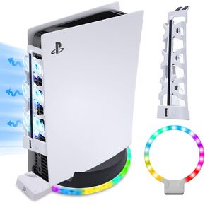 PS5 LED Light, PS5 LED Cooling Fan and PS5 LED Light Stand