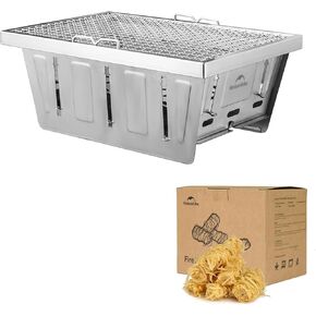 Naturehike Camping Charcoal Grill for IGT Table with 72 pcs Fire Starter