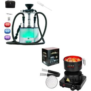 Electric Stove Coconut Charcoal Starter and Travel Hookah Set
