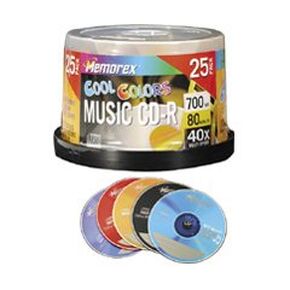 Memorex 40x 80-Minute CD-R Discs - 700MB - 120mm Standard - 25 Pack Spindle
