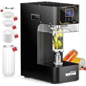 Can Sealer Machine -Full Automatic CAN Searing Machine 4 ملايين الأختام التجارية CAN SEAMER W/330/500/650ML CUP ، 1.6 ‘" -7 '' قابلة للتعديل لأغطية الألومنيوم 55 ملم ، علب الألومنيوم البلاستيكية ،