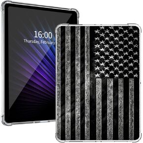 حالة 6 "جيل 11th New New Kindle 2022 (النموذج: C2V2L3) ، علم الولايات المتحدة الأمريكية الأسود