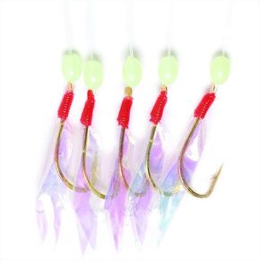 Eagle Claw Lazer Bait Rig 3pk Urethane Flash Wings