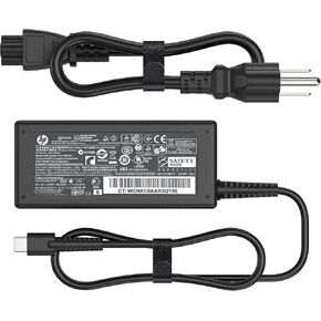 65W 45W USB C Laptop Charger for HP EliteBook X360 840-G5 830-G8 840-G6 Chromebook 14 X360 ProBook 430 440 445 G5 G6 G8,HP Envy X360 13 15 Spectre X360 Elite X2 USB-C Fast Charger AC Power Adapter