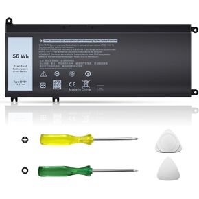 56WH 33YDH LAPTOP BATTERY استبدال Dell Inspiron 17 7000 Series بطارية 7773 7778 7779 7786 ، G5 15 5587 ، Latitude 3490 دفتر ملاحظات 15.2V 4 خلية - PN: 99NF2 PVHT1 DNCWSCB6106B.