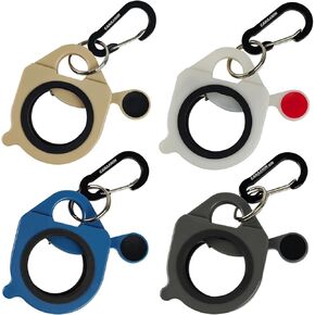 حامل الرمز البريدي لربطة عنق الكابل ملونة مقطع سلسلة مفاتيح Carabiner للمنظمات الحزام القوية فعالة لعلاقات Zip Electrician محمولة قابلة لإعادة الاستخدام (ملونة ، 4 قطع)