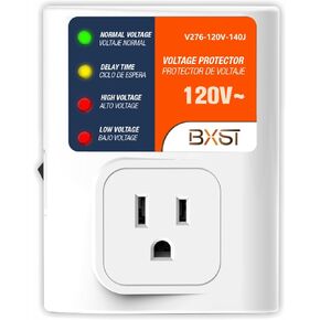 Surge Protector for Home Appliances, 120V 15A Voltage Protector Outlet with 140J Lightning Protection, Wall Overload & Power Surge Protection Plug for Refrigerator, TV, Computer, Washing Machine