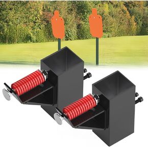 2 Pcs 2“x 2 "T-Post Target Hanger for AR500 Targets, Shooting T Post Bracket Target Mount, AR500 Steel Gong Targets Conversion Adapter