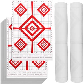 gisgfim 100 Sheets Paper Shooting Targets 17x25 in Targets for Shooting Range Paper Precision Sight in Target Shooting Target Stand for Outdoors Paper Target Highly Visible Targets for Practice