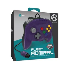 "Fleet Admiral" Premium Wired Controller For Nintendo 64 (Violet Fleet)