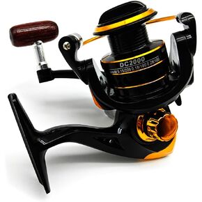 Spinning Reel,Freshwater Spinning Fishing Reels,CNC Alloy Wire Cup,5.2:1 Gear Ratio,2000,Max Drag 22Lbs,Smooth Fresh and Saltwater Fishing Reel