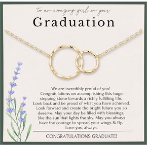 HOPE LOVE SHINE Graduation necklace gift, College graduation gift for her, High school graduation gift for her, Best friend graduation gift