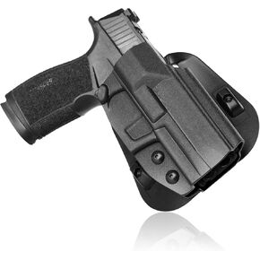 OWB Kydex Holster for Sig P365 X Macro / P365 Fuse, Optic Cut Open Carry, Balck
