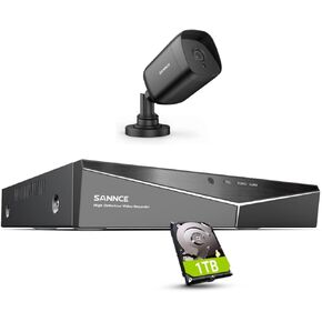 Sannce 8-channel 1080p lite سلكية مراقبة المنزل نظام كاميرا أمان DVR مع Sannce 1080p كاميرات مراقبة في الهواء الطلق رصاصة IP