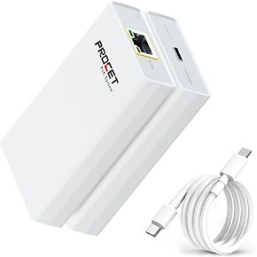 PROCET PoE Over USB C Converter up to 23W RJ45 PoE+ to Type C Ethernet Adapter 100Mbps for Tablet, iPad, Digital Signage Display, Webcam, Nintendo Switch, Home Assistant