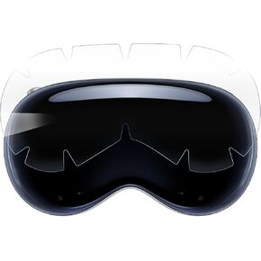 2 Pcs Screen Protector Cover Skin for Apple Vision Pro VR Headset Glasses HD Clear Ultra Thin Flexible TPU Curved Anti Scratch Protective Film Case Accessories Without Affecting Tracking