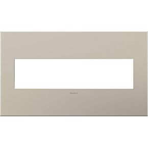 Legrand adorne Satin Nickel, 4-Gang Wall Plate, AWC4GSN4