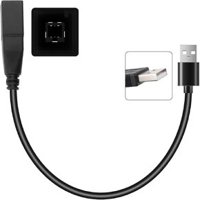 Car USB Adapter Cable for Aftermarket Radio, Retains Factory USB Port for Toyota Camry Corolla Tundra CHR Highlander 2012-2018, Honda CRV Civic 2015-2018, Lexus, Subaru, Scion