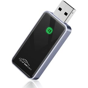 Skycrophd Wireless Carplay Adapter لـ iPhone ، قم بتحويل سلكية إلى محول CarPlay اللاسلكي ، وحجم مصغرة مع كابل امتداد USB Type-C