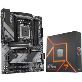 INLAND AMD Ryzen 7 7700X 8-Core 16-Thread AM5 5.4 GHz Unlocked Desktop Processor Bundle with GIGABYTE B650 AORUS Elite AX AM5 DDR5 ATX Gaming Motherboard