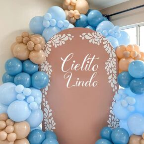 White Cielito Lindo Vinyl Decal for Arch Backdrop, Cielito Lindo Party Decoration Cielito Lindo Baby Shower Decal Stickers, Mexican Talavera Wedding/Birthday Party Vinyl Decal