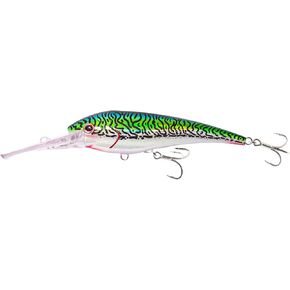 Nomad Design DTX Minnow 140 with Patented Autotune System - Distressed Baitfish Swimming Action, BKK Viper
