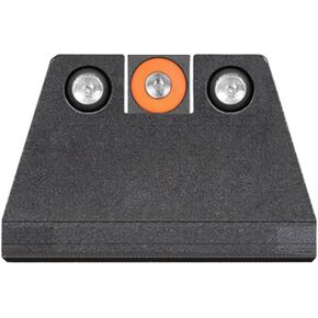 Night Fision Suppressor Height Tritium Night Sight Set for Sig P320/P365 - Orange Front Ring, Black Rear Rings