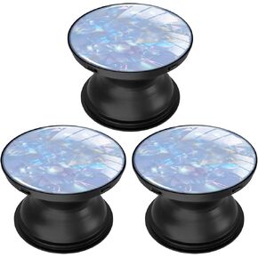 3 Pack Expandable Mobile Cell Phone Stand Grip Cellphone Holder Kickstand for Smartphone - Glitter Pink Green Blue