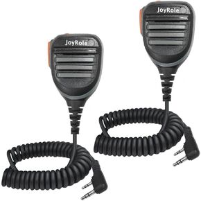 Joy Role Handheld Microphone Two Way Radio Mic Accessories Ham Radio Speaker for Baofeng UV-5R BF888S Retevis Quansheng UV-K5 Kenwood Walkie Talkie