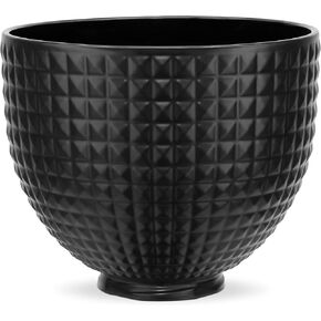 KitchenAid® 5 Quart Black Studded Ceramic Bowl, KSM2CB5LS