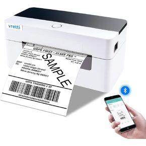 vretti Thermal Shipping Label Printer - 4x6 USB Label Printer - Desktop Barcode Pink Label Printer for Small Business & Shipping Packages Compatible with Mac, Windows, Linux, UPS, USPS(USB Version)
