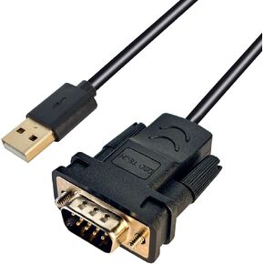 DSD TECH SH-RS232A USB to RS232 Serial DB9 Adapter Cable with FTDI FT232 Chip for Windows,Linux,Mac OS(5.9FT/1.8M)