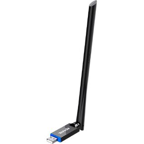 Tenda AX900 WiFi Adapter WiFi 6- Dual-Band 600Mbps 5GHz/ 286Mbps 2.4GHz, 6dBi High Gain Antenna, Wireless WiFi Adapter for Windows 11/10/7/Linux3.1+/Ubuntu, USB WiFi Dongle (U11Pro)