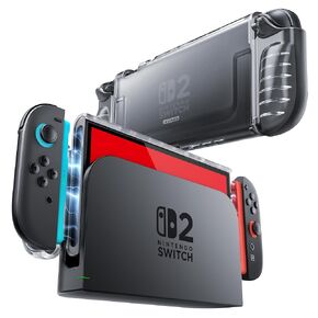 Mumba Clear Case for Nintendo Switch 2 2025, Crystal Protective Clear Cover with Quick-Release Joy-Con Design and TPU Grip Compatible with New Nintendo Switch 2 7.9 Inch Console (Frost)