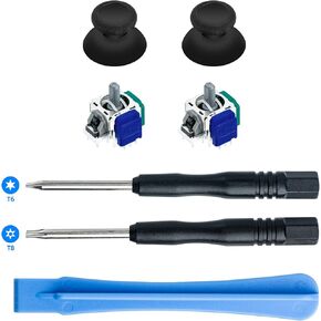 Mcbazel 5 in 1 TMR Joystick Replacement Repair Parts Thumbstick Grips Compatible with X Box Series X/S/One/One X/One S Controller