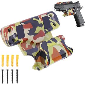 Gun Magnet Mount, Gun Holder for Car with with Trigger Guard Protect, Heavy Duty Gun Magnet Rated Max 15 LBS, Concealed in Car, Truck, Vehicle, Desks, Safes, Walls, Easy to Install-1P-camouflage
