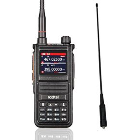 Radtel RT-470X Multi-Bands Ham Radio Walkie Talkies 256CH Air Band Two Way Radio + Tri-Band Flex Antenna 144/222/430Mhz