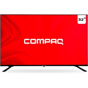 Compaq 32 inch Smart TV - Frameless HD Google TV with Bluetooth, Wi-Fi, Dolby Audio - Built-in Voice Control, 760p