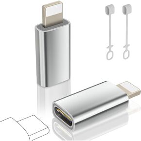 USB C إلى محول Lightning ، اكتب C إلى محول Lightning لـ iPhone 14/13/11/11/ipad/airpods ، ودعم مزامنة الشحن/البيانات ، وليس لسماعات الرأس/الصوت/OTG