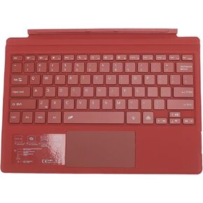 Keyboard for Surface Pro 7, Pro 7 Plus, Pro 6 Pro 5/ Pro 4 12.3 / Pro 3, Portable Bluetooth 5.0 Wireless, Touchpad Color Backlit Cover for Surface Pro 7/7+ / 6/5/ 4/3, Red