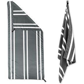 Microfiber Quick Dry Beach Towel - Lightweight & Compact Sweat Towels for Gym | 32" x 72" Oversized Bath Towel - Sand Free Cabana & Camping Towel, Compact Travel Beach Towels for Pool, Gym & Hiking