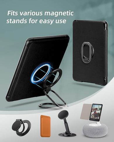 WALNEW Magnetic Case for 7" Kindle Paperwhite 12th Gen 2024 and Kindle Colorsoft Signature Edition, Compatible with iPhone MagSafe, for PopSockets Grip/Anker Wireless Charging Pads/Magnetic Stand in Saudi Arabia