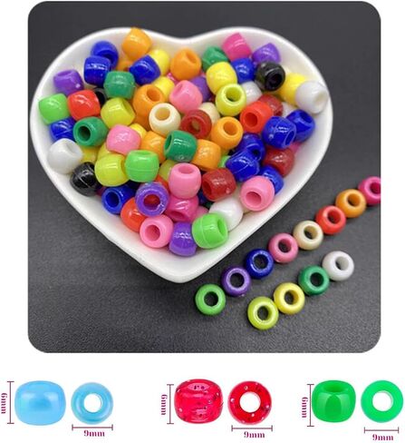 1400+ 4x7mm White Round Acrylic Alphabet Letter Beads A-Z Heart Pattern Beads and Crystal Line for Jewelry Making Bracelets Necklaces Key Chains in Saudi Arabia