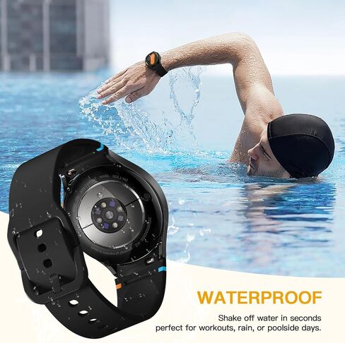 لا توجد فرق فجوة متوافقة مع Samsung Galaxy Watch 7 6 5 4 Band 44mm 40mm/ for Galaxy Watch 5 Pro Band 45mm/ Watch 6 4 Classic 47mm 43mm 46mm 42mm ، silicone sport strap women men men in Kuwait