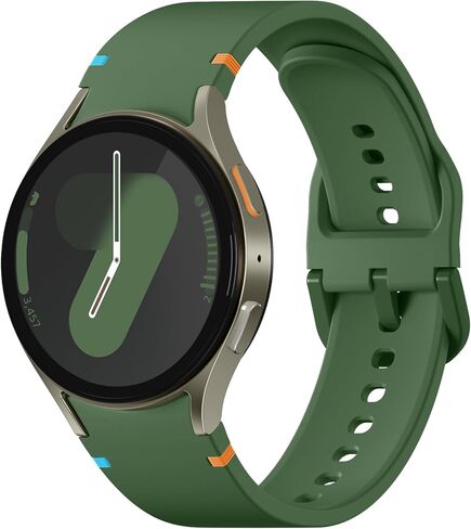 No Gap Bands Compatible with Samsung Galaxy Watch 7 6 5 4 Band 44mm 40mm/for Galaxy Watch 5 Pro Band 45mm/ Watch 6 4 Classic 47mm 43mm 46mm 42mm,Soft Silicone Sport Replacement Strap Women Men in Kuwait