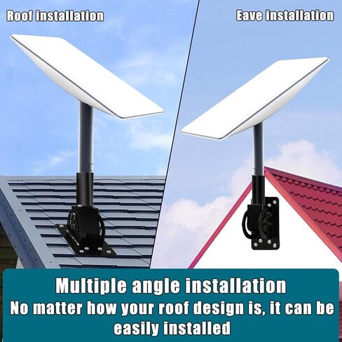 Starlink Gen 3 Long Wall Mount, Adjustable Starlink Mounting Kit with Gen 3 Mount Adapter, Compatible with V3 Dish, StarLink Pole Mount, Starlink Roof Mount for Starlink Internet Kit Satellite in Kuwait