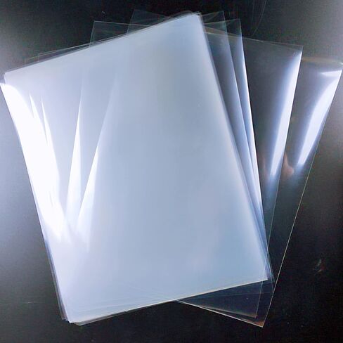 100 Sheets 8.5 x 11 Inch Clear Transparent Sheets 100% Transparency Film for Inkjet Printers Silk Screen Printing Overhead Projector Film in Saudi Arabia