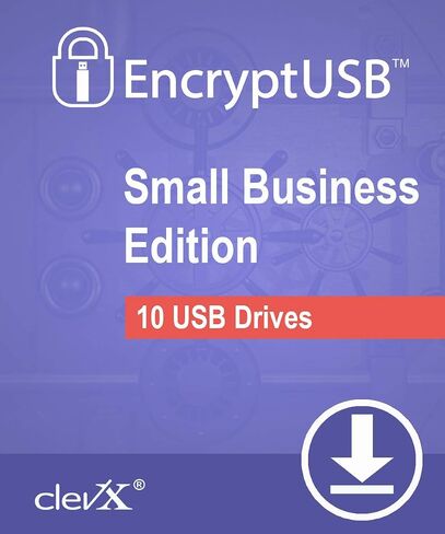 EncryptUSB - Small Business (SMB) - Automatic Personal Data Security for Portable Drives - 1 Year, up to 10 Portable USB Flash Drives or External HDD/SSD Devices in Saudi Arabia