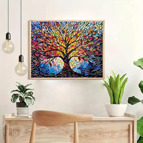 Gxgllpzby House Butterfly Tree Paint بواسطة أرقام أرقام للمبتدئين للمبتدئين ، DIY House Butterly Tree Paint بأرقام للبالغين ، وطلاء من القماش سهل بالرقم بدون إطار جدار منزلي 16 × 20 في in Saudi Arabia
