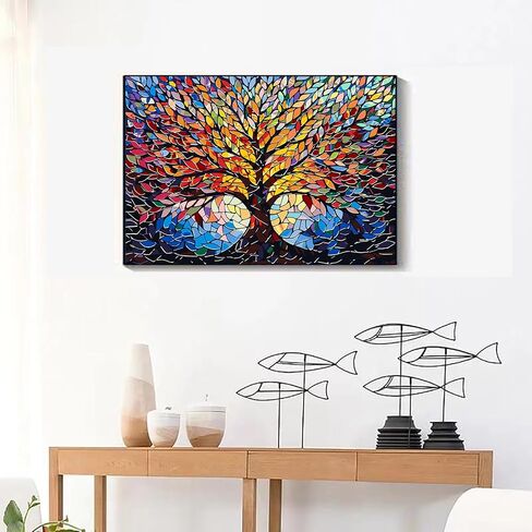 Gxgllpzby House Butterfly Tree Paint بواسطة أرقام أرقام للمبتدئين للمبتدئين ، DIY House Butterly Tree Paint بأرقام للبالغين ، وطلاء من القماش سهل بالرقم بدون إطار جدار منزلي 16 × 20 في in Saudi Arabia